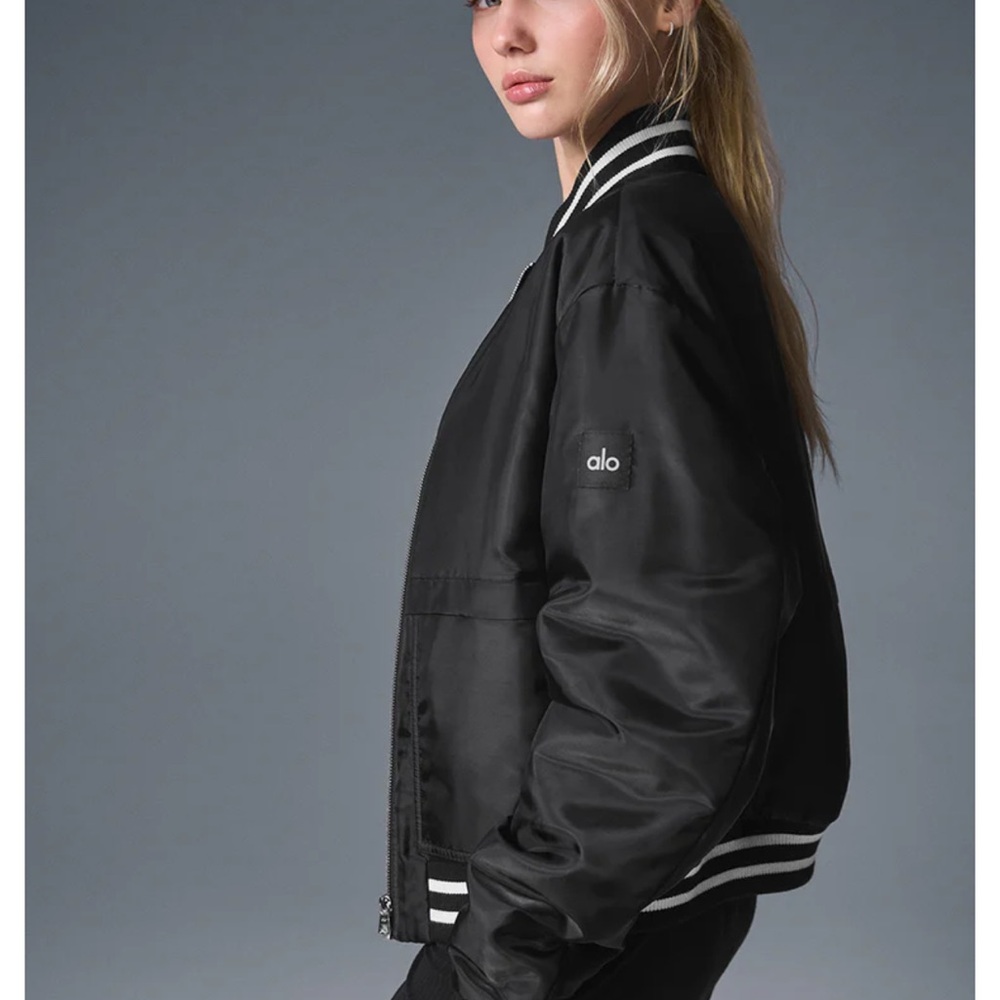 ALO Yoga Black Bomber Jacket